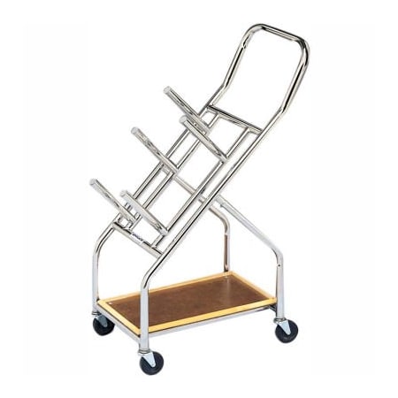 Fabrication Enterprises Mobile Cart For Iron Disc Weight Plates, 350 lb. Capacity, 23-1/2"L x 14"W x 43"H 10-0616